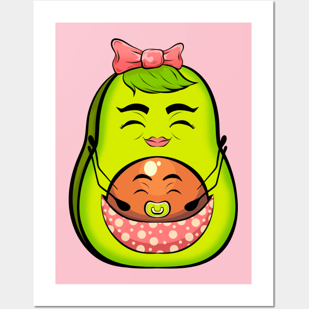 mamacado cute funny pregnant Wall Art by the house of parodies